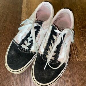 Pink and Black Checkered vans